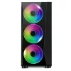Spirit of Gamer Számítógépház - GHOST III RGB (fekete, ablakos, 4x12cm ventilátor, ATX, mATX, 2xUSB3.0, 1xUSB2.0)