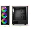 Spirit of Gamer Számítógépház - GHOST III RGB (fekete, ablakos, 4x12cm ventilátor, ATX, mATX, 2xUSB3.0, 1xUSB2.0)