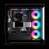Spirit of Gamer Számítógépház - SPARK Black (fekete, ablakos, 6x12cm ventilátor, alsó táp,  ATX, 2xUSB3.0, 1xUSB-C)