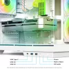 Spirit of Gamer Számítógépház - VIPER CRX White (fekete, ablakos, 6x12cm ventilátor, alsó táp,  ATX, 1x USB-C, 2x USB-A)