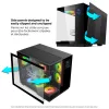 Spirit of Gamer Számítógépház - VIPER CRX Black (fekete, ablakos, 6x12cm ventilátor, alsó táp,  ATX, 1x USB-C, 2x USB-A)