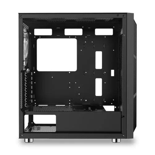 Spirit of Gamer Számítógépház - GHOST 5 RGB (fekete, ablakos, 2x20cm, 2x12cm ventilátor, ATX, mATX, 2xUSB3.0, 1xUSB2.0)