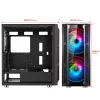 Spirit of Gamer Számítógépház - GHOST 5 RGB (fekete, ablakos, 2x20cm, 2x12cm ventilátor, ATX, mATX, 2xUSB3.0, 1xUSB2.0)