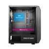 Spirit of Gamer Számítógépház - Rogue VI RGB (fekete, ablakos, 4x12cm ventilátor, alsó táp,  ATX, 1xUSB3.0, 2xUSB2.0)