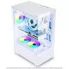 Spirit of Gamer Számítógépház - SPECTRA Arctic (fehér, ablakos, 3x12cm ventilátor, alsó táp,  ATX, 1xUSB3.0, 2xUSB2.0)