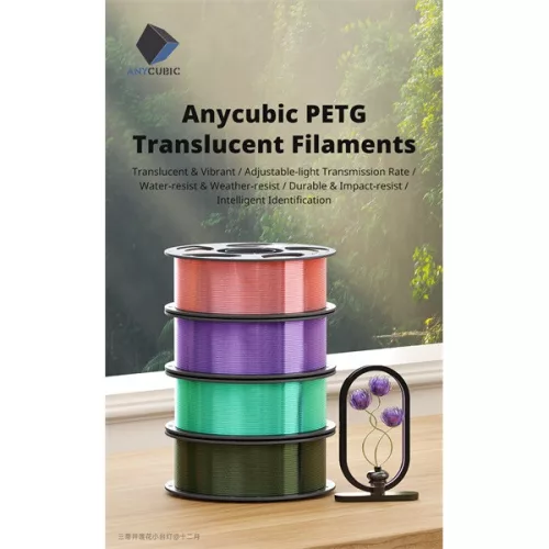 ANYCUBIC 3D Filament - PETG Filament Red AHPERR-103 (Piros, 1kg)