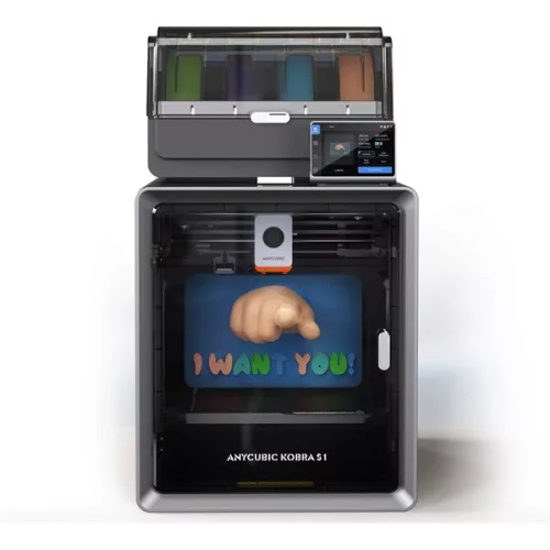ANYCUBIC 3D nyomtató - Kobra S1 Combo (Filament technológia, 4 szín, Építőtér 250x250x250 mm)