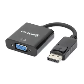   Manhattan Kábel átalakító - DisplayPort to VGA Converter Cable, 15 cm, Active