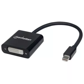   Manhattan Kábel átalakító - Active Mini DisplayPort to DVI-I Adapter, Fekete