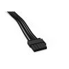 Be Quiet! Kábel - S-ATA Power Cable CS-3440 (SATA, 4 csatlakozó, erenként harisnyázott, 42 cm, fekete)