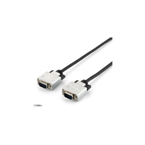 Equip Kábel - 118864 (VGA kábel, HD15, apa/apa, duplán árnyékolt, 10m)