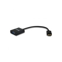   Equip Átalakító - 11903607 (HDMI-VGA átalakító, apa/anya, Audio, fekete)