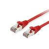 Equip Kábel - 605523 (S/FTP patch kábel, CAT6, Réz, LSOH, piros, 0,25m)