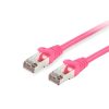 Equip Kábel - 605583 (S/FTP patch kábel, CAT6, Réz, LSOH, rózsaszín, 0,25m)