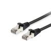 Equip Kábel - 605593 (S/FTP patch kábel, CAT6, Réz, LSOH, fekete, 0,25m)