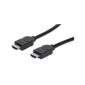   Manhattan Kábel - HDMI to HDMI (Ethernet HEC, ARC, 3D, 4K,  Shielded,  2m, Fekete)