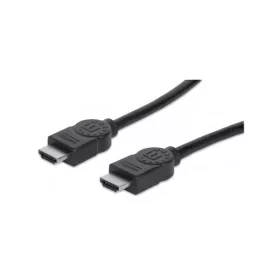   Manhattan Kábel - HDMI to HDMI (Ethernet HEC, ARC, 3D, 4K,  Shielded,  15m, Fekete)