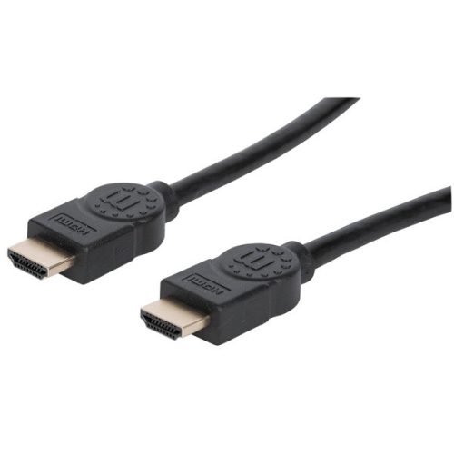 Manhattan Kábel - HDMI to HDMI (Dynamic HDR, eARC, 3D, 8K@60Hz, VRR, QMS, 48 Gbps Bandwidth, 2m, Fekete)