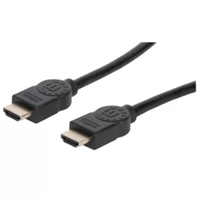   Manhattan Kábel - HDMI to HDMI (Dynamic HDR, eARC, 3D, 8K@60Hz, VRR, QMS, 48 Gbps Bandwidth, 3m, Fekete)
