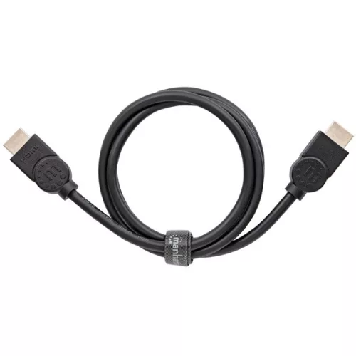 Manhattan Kábel - HDMI to HDMI (Dynamic HDR, eARC, 3D, 8K@60Hz, VRR, QMS, 48 Gbps Bandwidth, 3m, Fekete)
