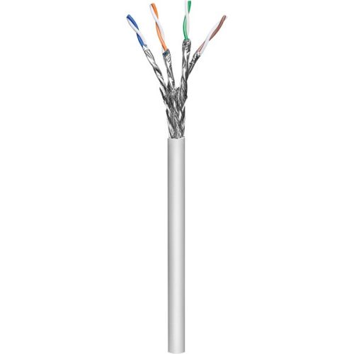 Manhattan Kábel - S/FTP Fali kábel dob (305m, réz, 23AWG, LSZH, CPR-Dca rated, Cat6a, Szürke)