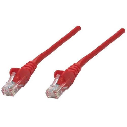 Manhattan Kábel - U/UTP Patch (RJ45 to RJ45, Cat6, 0,25m, piros, réz)