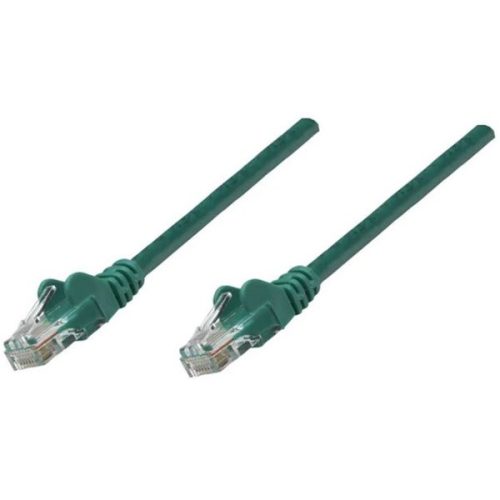 Manhattan Kábel - U/UTP Patch (RJ45 to RJ45, Cat6, 0,25m, zöld, réz)