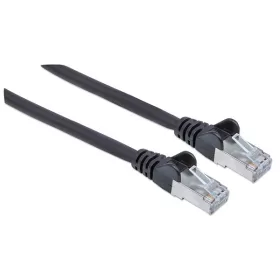   Manhattan Kábel - S/FTP Patch (RJ45 to RJ45, Cat7 kábel Cat6A moduláris csatlakozóval, 0.25m, fekete, réz)