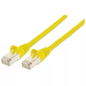   Manhattan Kábel - S/FTP Patch (RJ45 to RJ45, Cat7 kábel Cat6A moduláris csatlakozóval, 0.5m, sárga, réz)