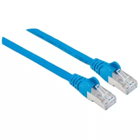   Manhattan Kábel - S/FTP Patch (RJ45 to RJ45, Cat7 kábel Cat6A moduláris csatlakozóval, 0.5m, kék, réz)
