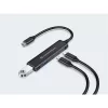 Conceptronic USB Hub - HUBBIES12B (4 Port, USB-C to 2x USB-C+2x USB-A, fekete)