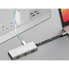 Conceptronic USB Hub - HUBBIES17G (4 Port, USB-C to 4x USB-C+3x USB-A, szürke)