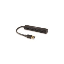   Equip-Life USB Hub - 128953 (4 Port, USB3.0, USB tápellátás, kompakt dizájn, fekete)