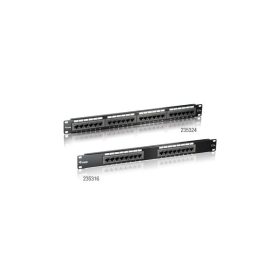   Equip Patch panel - 235324 (24 port, Cat5e, 1U, árnyékolatlan, fekete)