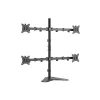 Equip Monitor Asztali állvány - 650127 (17"-32", 4 monitor, dönthető, forgatható, állítható magasság, Max.:4x9kg,fekete)