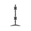 Equip Monitor Asztali állvány - 650128 (17"-32", 2 monitor, dönthető, forgatható, állítható magasság, Max.:2x9kg,fekete)