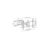 Equip TV Fali konzol - 650324 (37"-90", Max.: 75kg, dönthető, forgatható, fekete)
