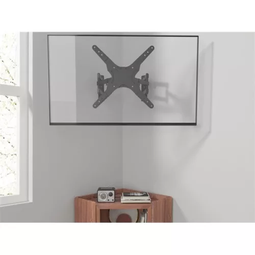 Equip TV Fali sarok konzol - 650328 (23"-55", Max.: 45kg, dönthető, forgatható, sarokba szerelhető, fekete)