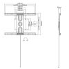 Equip TV Fali konzol - 650331 (37"-80", Max.: 35kg, álló vagy fekvő tájolás, fekete)