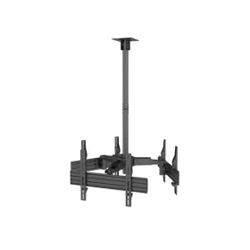   Equip TV Mennyezeti konzol - 650371 (32"-65", 3 kijelző, Max.: 90kg, dönthető, forgatható, állítható magasság, fekete)