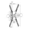 Equip TV Fali konzol - 650405 (23"-55", dönthető, forgatható, Max.: 30kg, fekete)