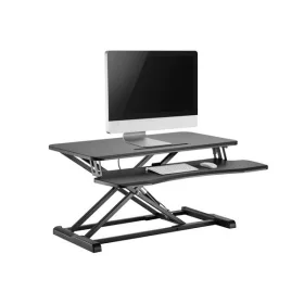   Equip Monitor/Periféria Asztali állvány - 650840 (Ergonomikus, állítható magasság: 10-50 cm, Max.: 15kg, acél, fekete)