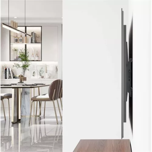 Manhattan TV állvány - Fali dönthető ultravékony TV állvány Fekete (max.VESA:800x400)(43"-100"-ig) 70kg teherbírás