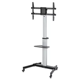   Manhattan gurulós TV állvány - 1db TV részére dönthető + polc (max.VESA:600x400)(37" - 86"-ig) 50kg teherbírás