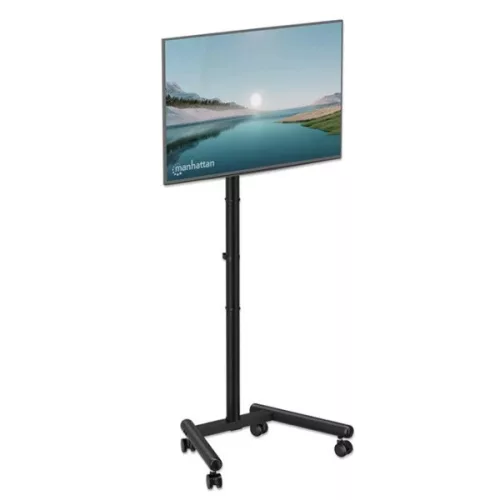 Manhattan gurulós TV állvány -  1db monitor, TV részére, dönthető (max. VESA : 200 x 200)(13" - 50"-ig)