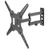 Manhattan TV állvány - Fali, dönthető, forgatható, TV állvány Fekete (max.VESA:400x400)(23"-55"-ig)