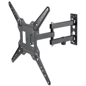   Manhattan TV állvány - Fali, dönthető, forgatható, TV állvány Fekete (max.VESA:400x400)(23"-55"-ig)
