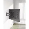 Manhattan TV állvány - Fali, dönthető, forgatható, TV állvány Fekete (max.VESA:400x400)(23"-55"-ig)