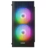 Everest Számítógépház - MINION Mesh PEAK 300W (fekete; 2x12cm LED venti, Micro ATX / MINI-ITX, 300W táp)