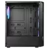 Everest Számítógépház - X-RACER (fekete; üveg; ATX; alsó táp; 4x120mm LED, 1xUSB3.0 + 2xUSB2.0)